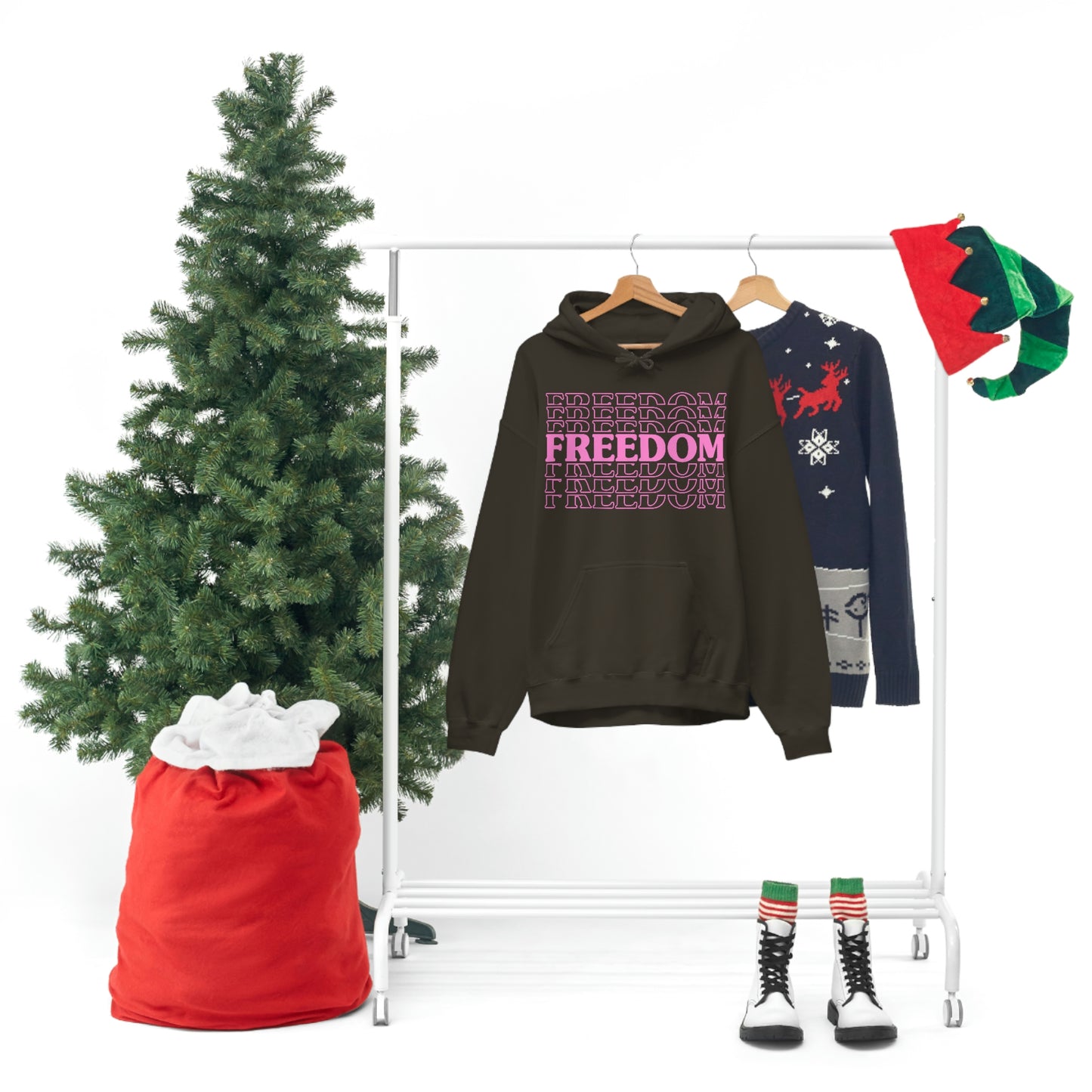 FREEDOM FREEDOM FREEDOM PINK (Unisex Heavy Blend™ Hoodie)