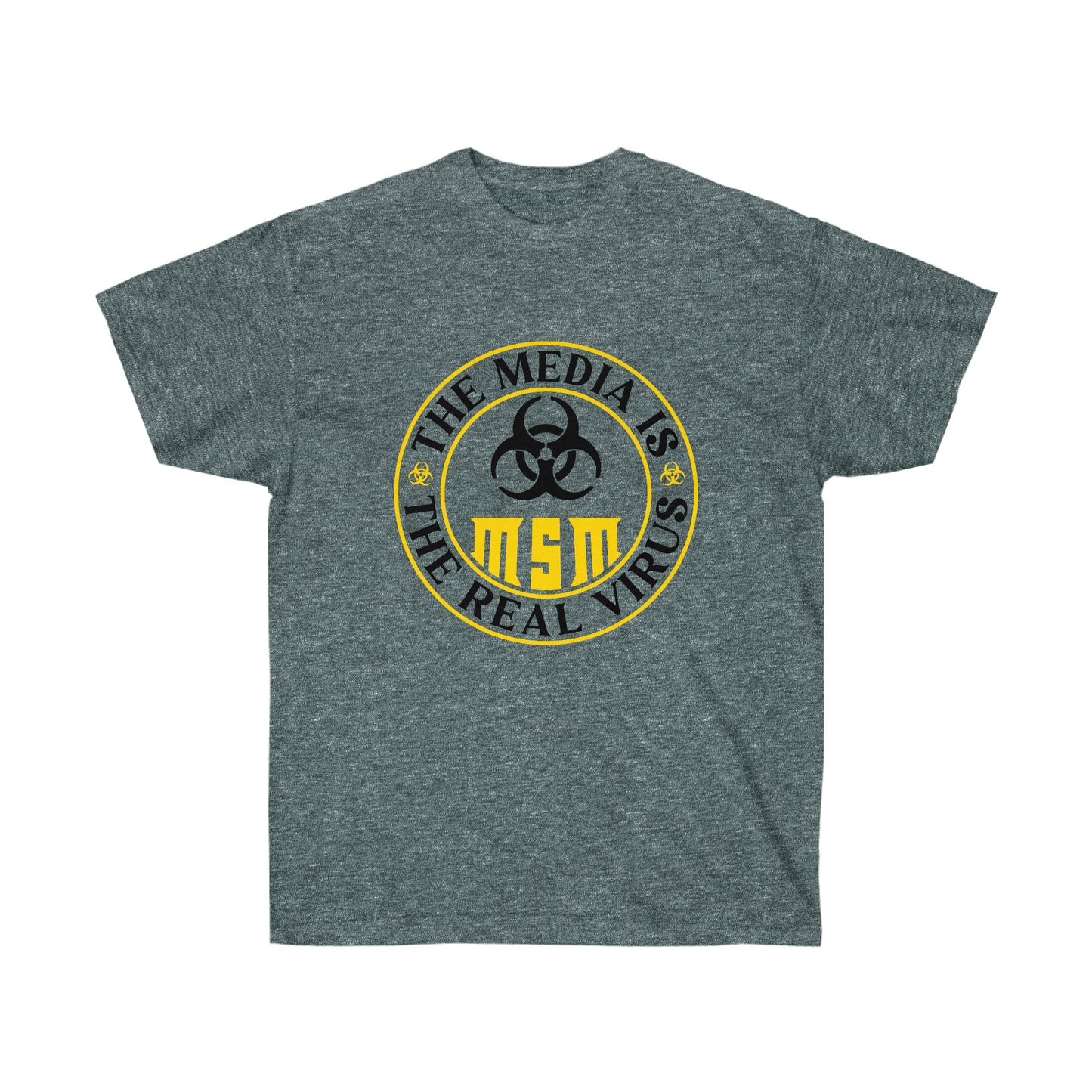 MEDIA IS THE REAL VIRUS (Unisex Ultra Cotton Tee)