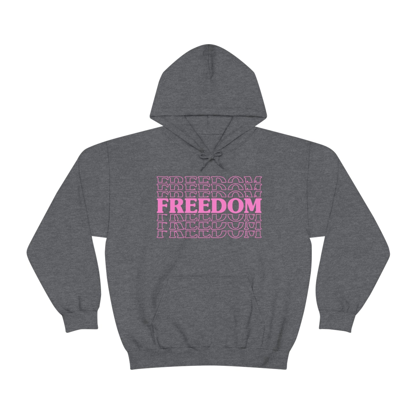 FREEDOM FREEDOM FREEDOM PINK (Unisex Heavy Blend™ Hoodie)