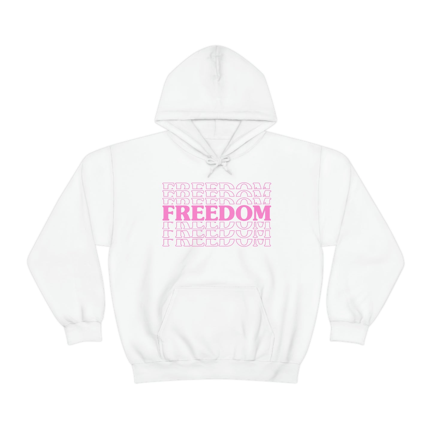 FREEDOM FREEDOM FREEDOM PINK (Unisex Heavy Blend™ Hoodie)