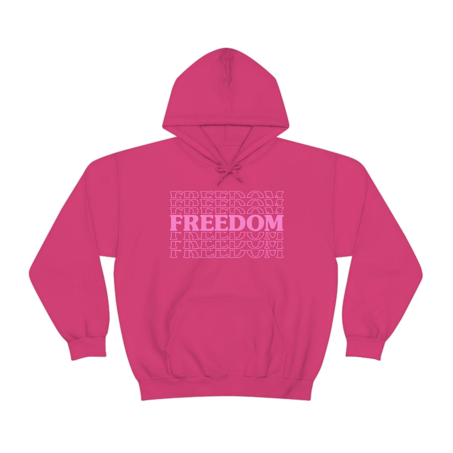 FREEDOM FREEDOM FREEDOM PINK (Unisex Heavy Blend™ Hoodie)