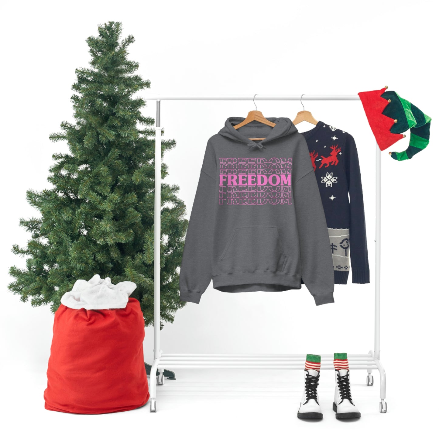 FREEDOM FREEDOM FREEDOM PINK (Unisex Heavy Blend™ Hoodie)