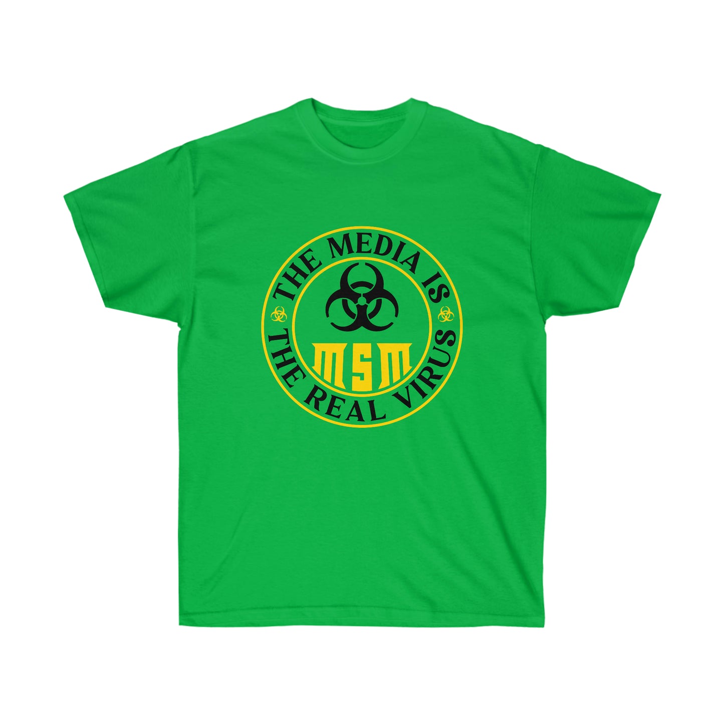 MEDIA IS THE REAL VIRUS (Unisex Ultra Cotton Tee)