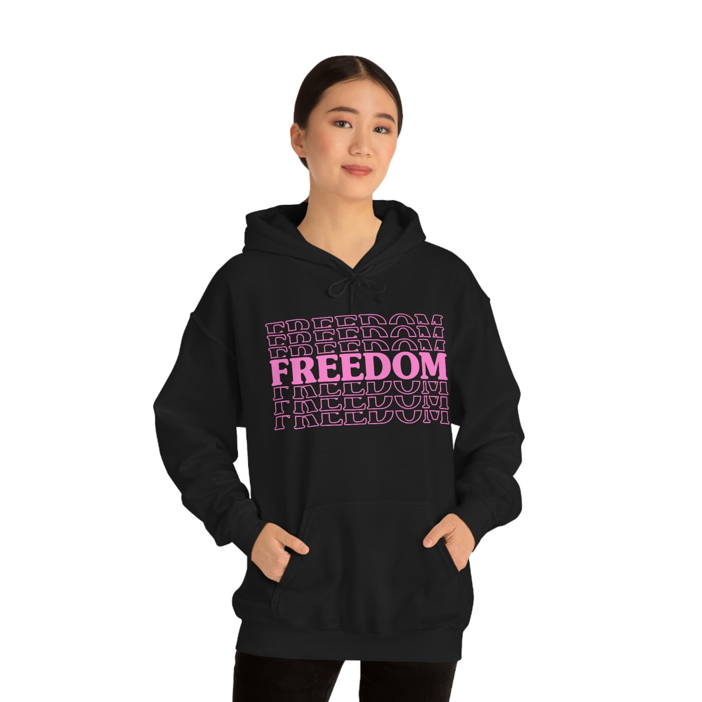 FREEDOM FREEDOM FREEDOM PINK (Unisex Heavy Blend™ Hoodie)