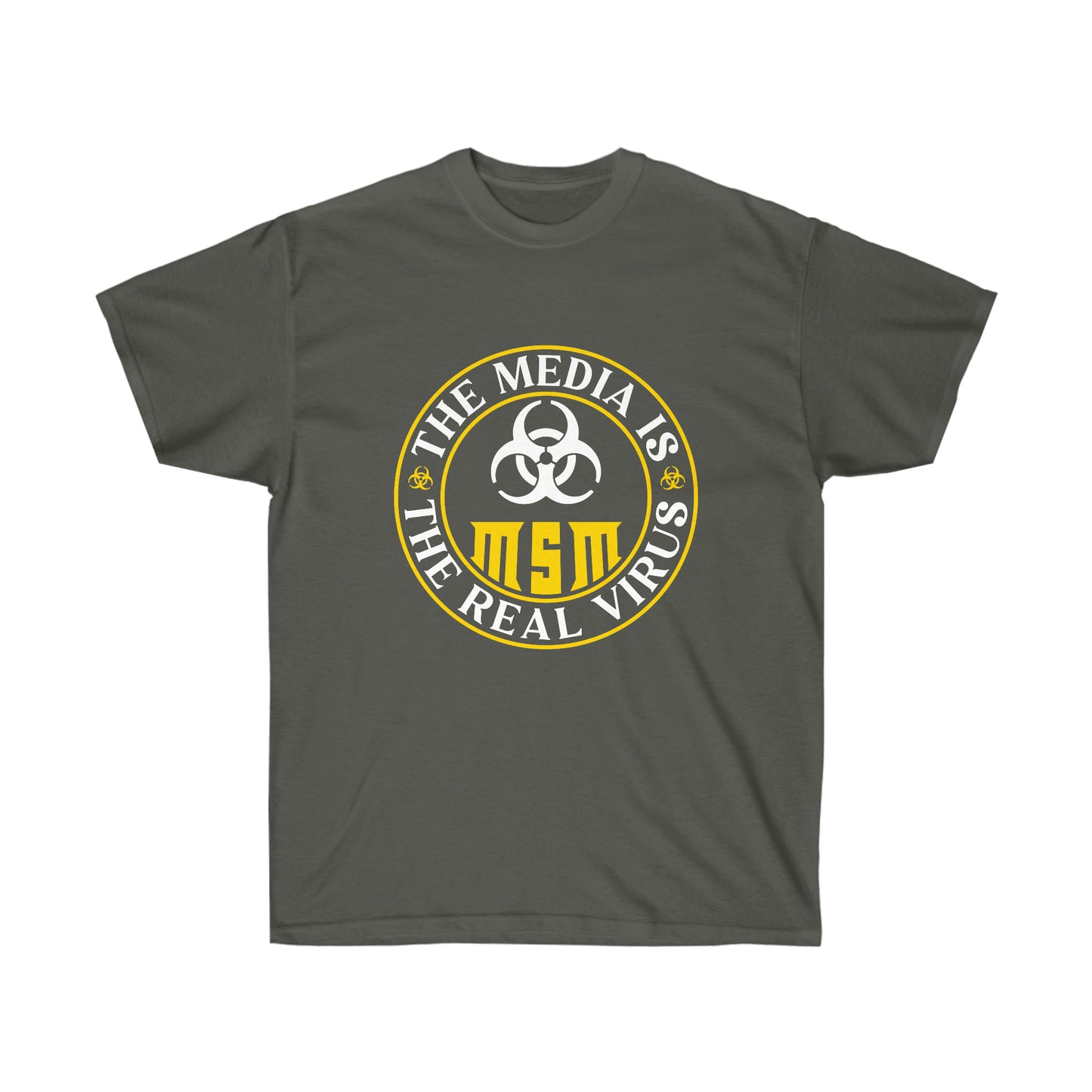 MEDIA IS THE REAL VIRUS (Unisex Ultra Cotton Tee)