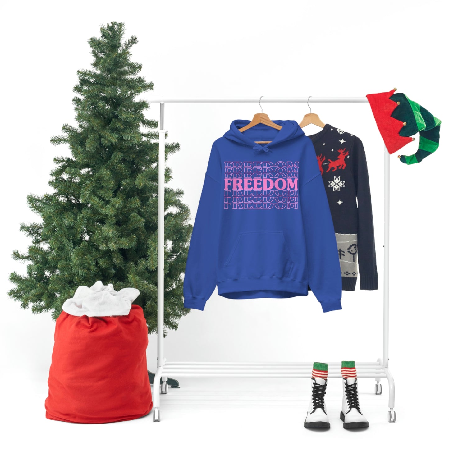 FREEDOM FREEDOM FREEDOM PINK (Unisex Heavy Blend™ Hoodie)