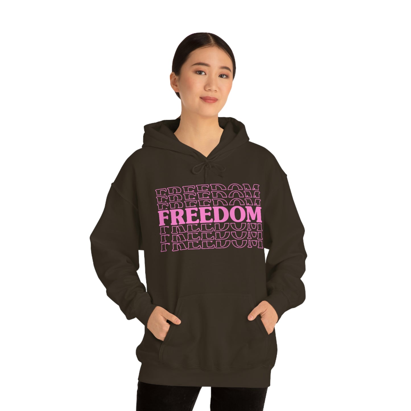 FREEDOM FREEDOM FREEDOM PINK (Unisex Heavy Blend™ Hoodie)