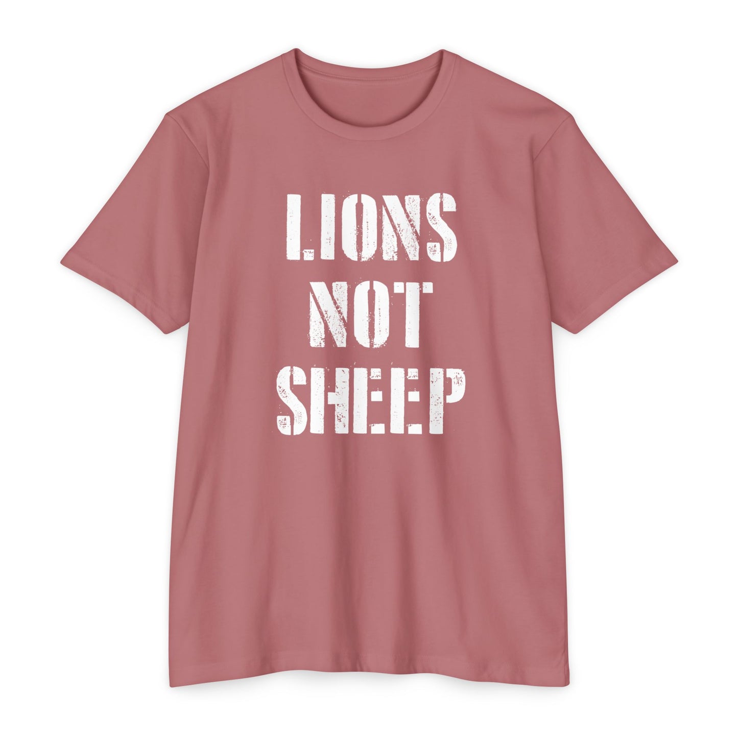 Lions Not Sheep T-Shirt — Patriotic Warrior Mentality Tee