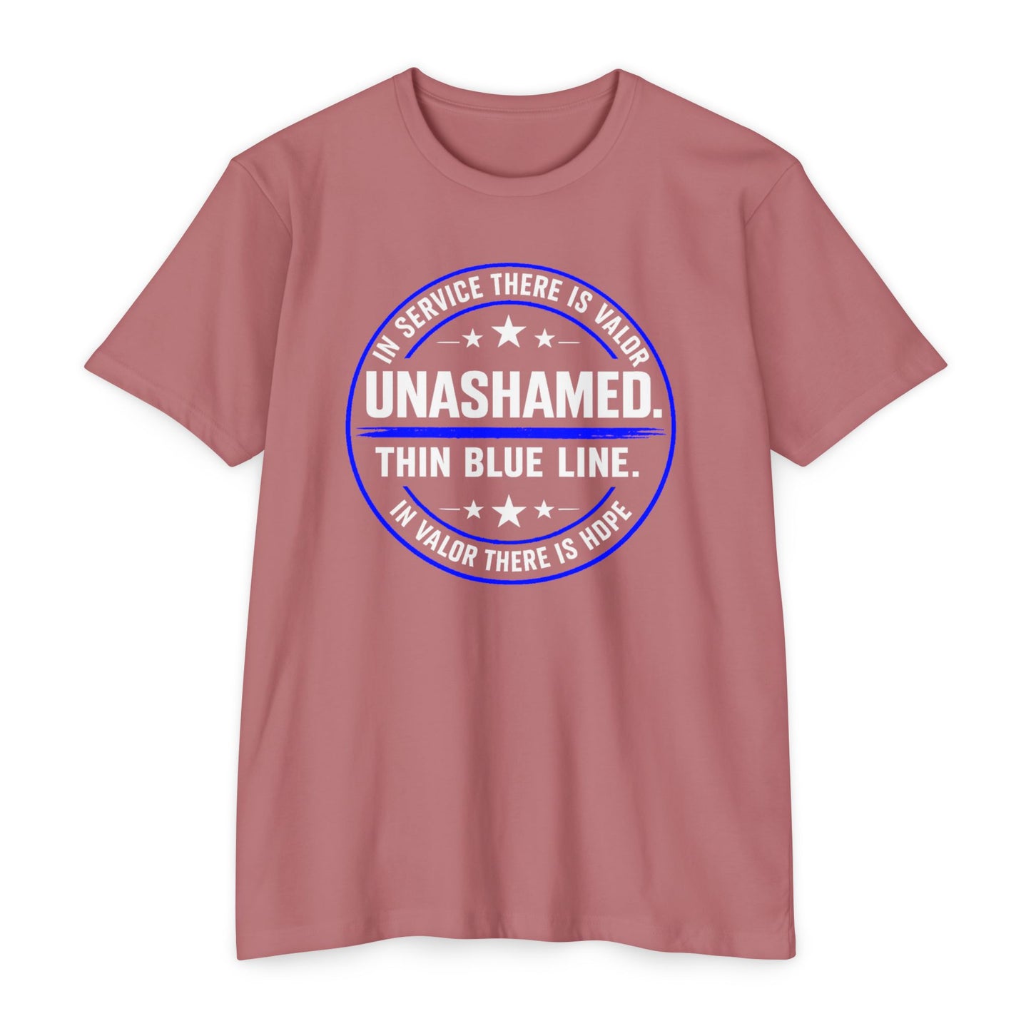 Unashamed Thin Blue Line T-Shirt — Police Pride/Support Tee