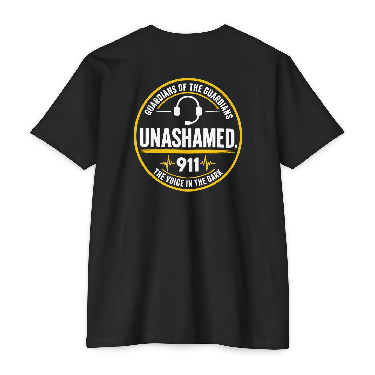 Unashamed 911 Dispatch T-Shirt – "Unashamed" Logo Back & Chest Patch