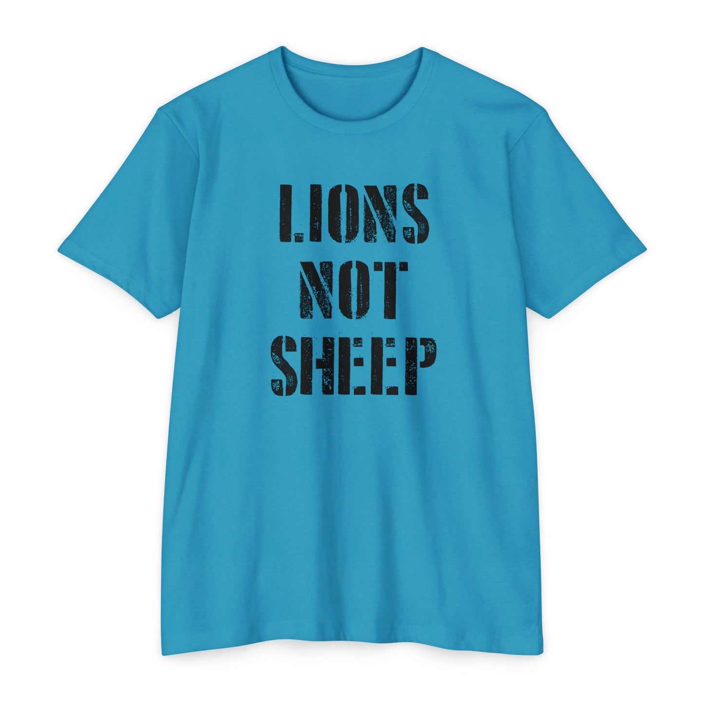 Lions Not Sheep T-Shirt — Patriotic Warrior Mentality Tee