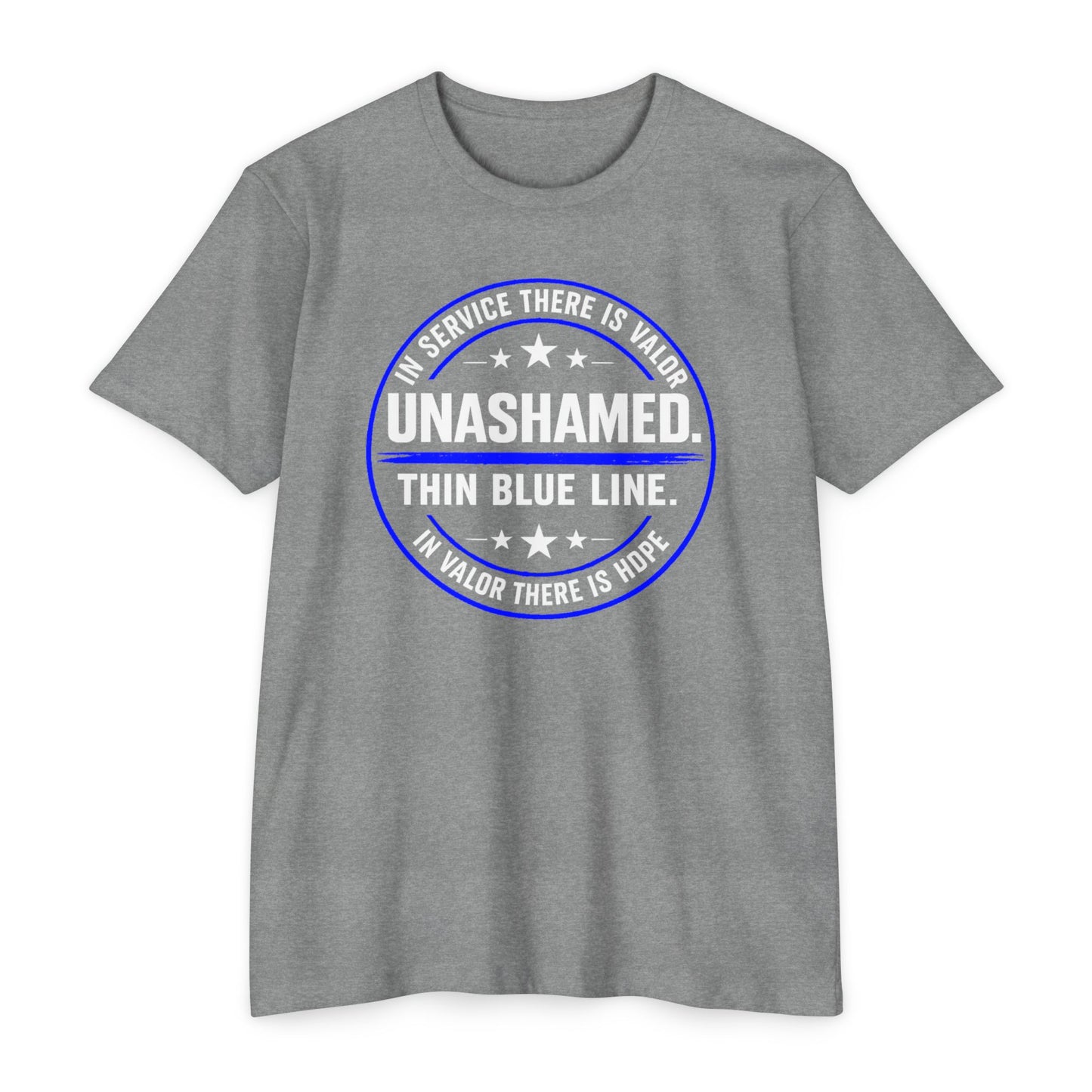 Unashamed Thin Blue Line T-Shirt — Police Pride/Support Tee