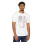 Firefighter Distressed American Flag T-Shirt — Vertical Distressed Thin Red Line Tee