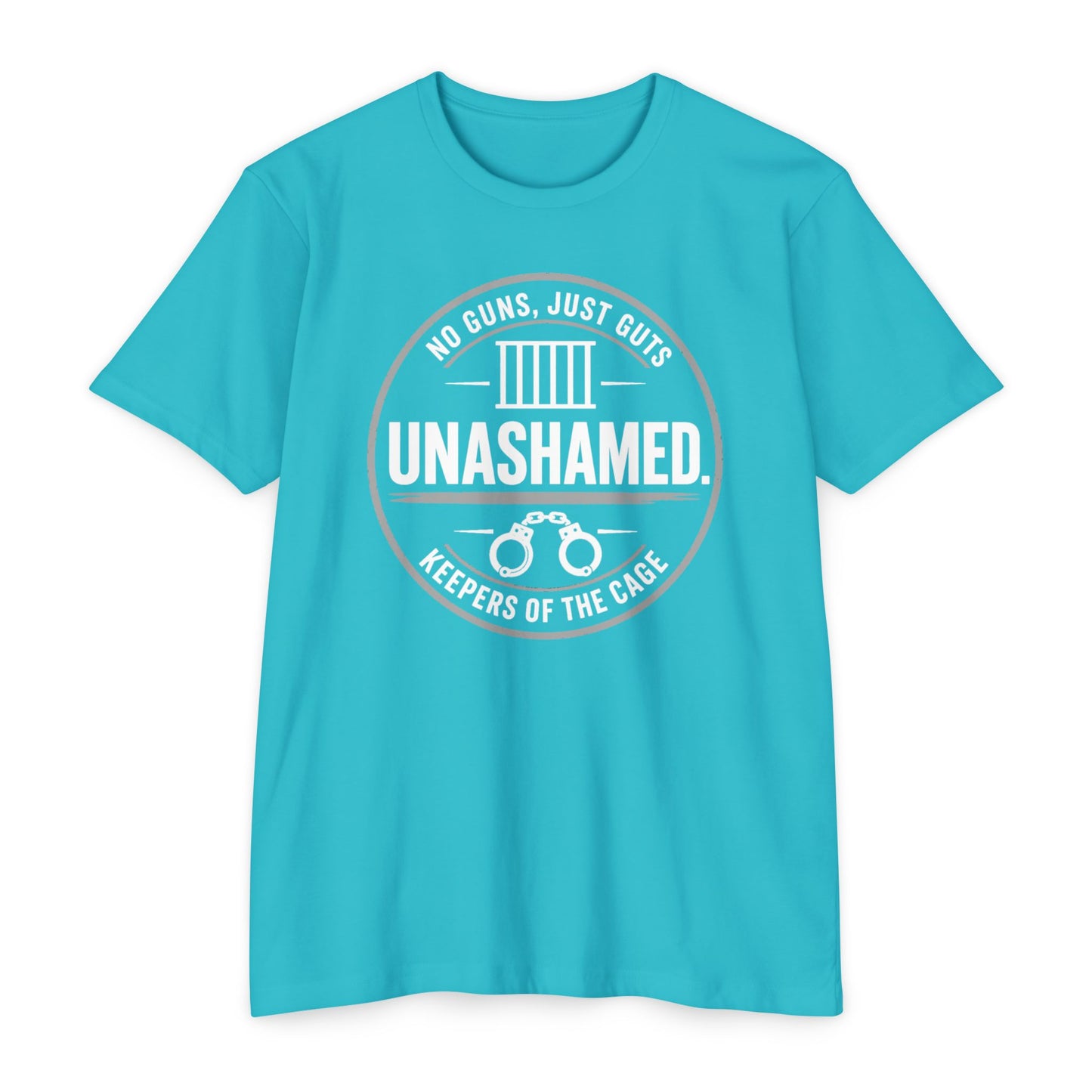 Unashamed Keepers of the Cage T-Shirt — No Guns, Just Guts Corrections/Support Graphic Tee