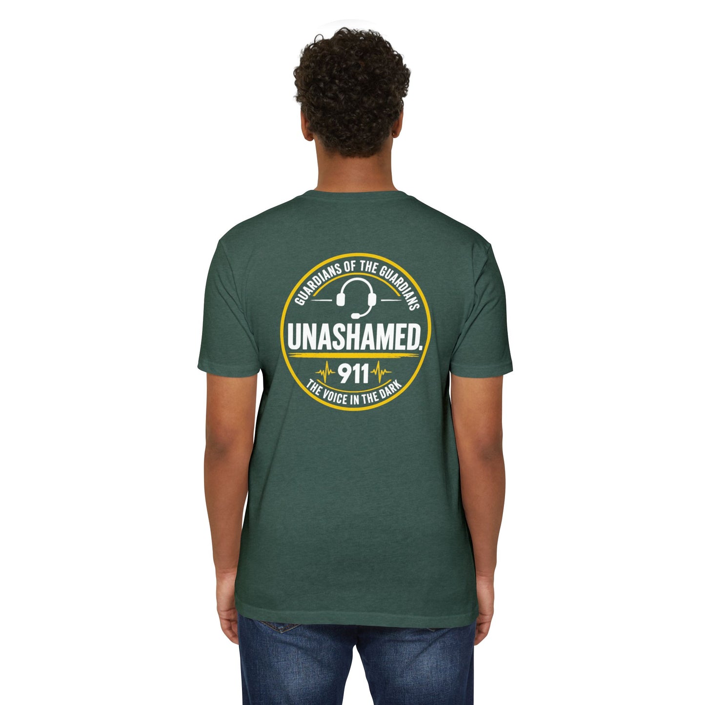 Unashamed 911 Dispatch T-Shirt – "Unashamed" Logo Back & Chest Patch
