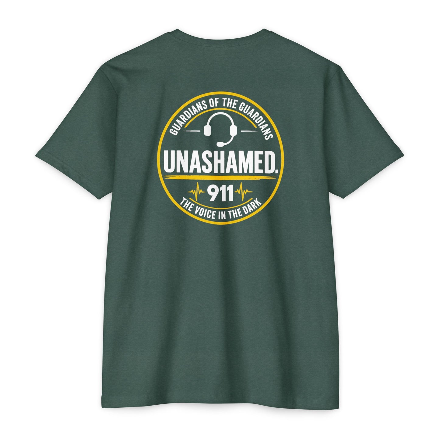 Unashamed 911 Dispatch T-Shirt – "Unashamed" Logo Back & Chest Patch