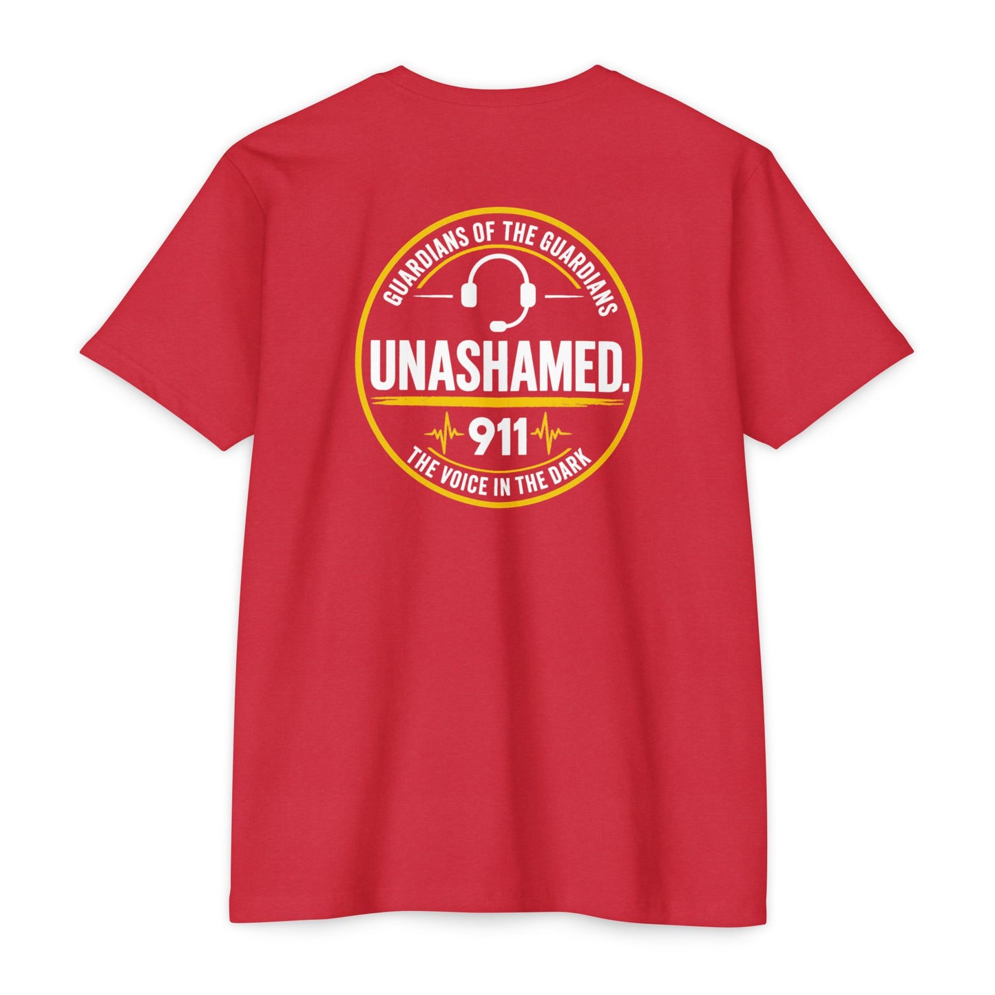 Unashamed 911 Dispatch T-Shirt – "Unashamed" Logo Back & Chest Patch