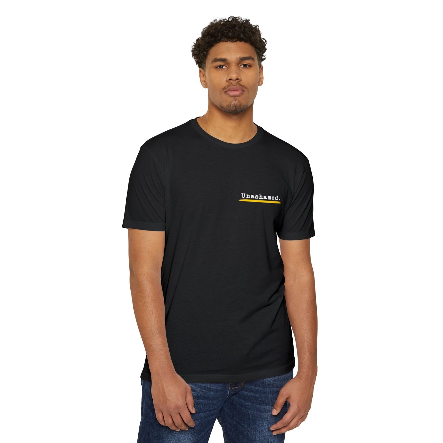 Unashamed 911 Dispatch T-Shirt – "Unashamed" Logo Back & Chest Patch