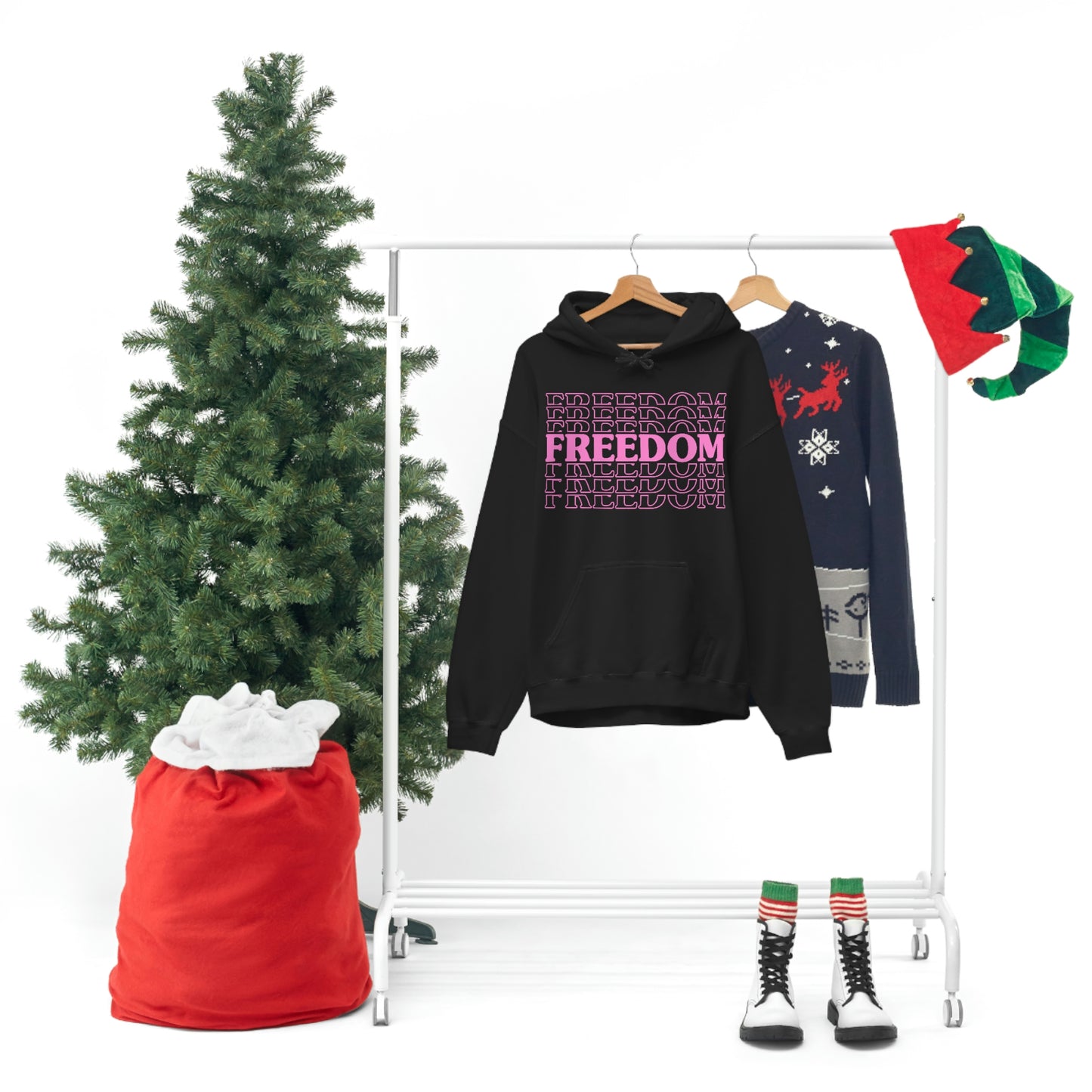 FREEDOM FREEDOM FREEDOM PINK (Unisex Heavy Blend™ Hoodie)
